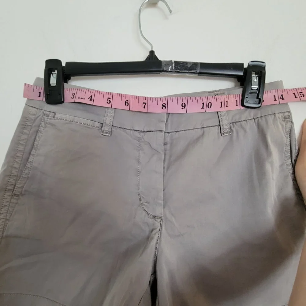 NEW J. Crew Chino Gray Cotton Blend 4in Shorts Style G2331 Size 00